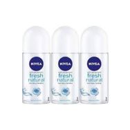 Nivea Fresh Natural 3x50 ml Kadın Roll-On