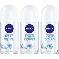 Nivea Fresh Natural 3x50 ml Kadın Roll-On