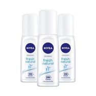 Nivea Fresh Natural 3x75 ml Kadın Sprey Deodorant
