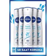 Nivea Fresh Natural 5x150 ml Kadın Sprey Deodorant