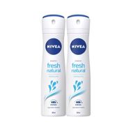 Nivea Fresh Naturals 2x150 ml Kadın Sprey Deodorant