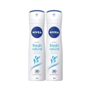 Nivea Fresh Naturals 2x150 ml Kadın Sprey Deodorant