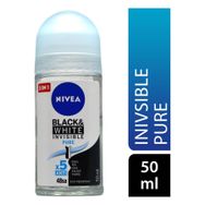 Nivea Insivible Black White Pure 50 ml Kadın Roll-On