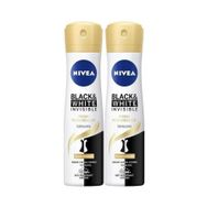 Nivea Invisible Black White İpeksi Pürüzsüzlük 2x150 ml Kadın Sprey Deodorant