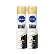 Nivea Invisible Black White İpeksi Pürüzsüzlük 2x150 ml Kadın Sprey Deodorant