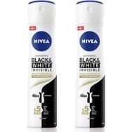 Nivea Invisible Black & White Pure 2x150 ml Kadın Deodorant