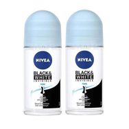 Nivea Invisible Black & White Pure 2x50 ml Kadın Roll-On Deodorant