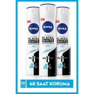 Nivea Invisible Black & White Pure 3x150 ml Kadın Sprey Deodorant