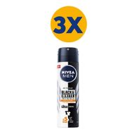 Nivea Invisible Black&White 3x150 ml Erkek Deodorant