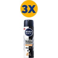 Nivea Invisible Black&White 3x150 ml Erkek Deodorant