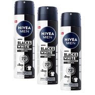 Nivea Men Black White Invisible Original 3x150 ml Erkek Sprey Deodorant