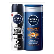 Nivea Men Black&White Invisible 150 ml Deodorant ve Men Sport 250 ml Duş Jeli