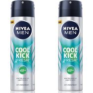 Nivea Men Cool Kick Fresh 2x150 ML Erkek Sprey Deodorant