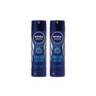 Nivea Men Fresh Active 2x150 ml Sprey Deodorant