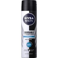 Nivea Men Insivible Black White Fresh 150 ml Sprey Deodorant