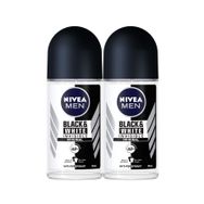 Nivea Men Invisible Black & White 2x50 ml Erkek Roll-On Deodorant