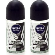 Nivea Men Invisible Black & White 2x50 ml Erkek Roll-On Deodorant