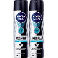Nivea Men Invisible Black White Fresh 2x150 ML Sprey Deodorant
