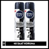 Nivea Men Invisible Black & White Original 48 Saat Anti-Perspirant Koruma 150 ml 2'li Erkek Deodorant Sprey