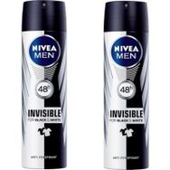 Nivea Men Invisible Black White Power 2x150 Ml Deodorant