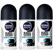 Nivea Men Invisible Black&White Fresh 3x50 ml Erkek Roll-On Deodorant