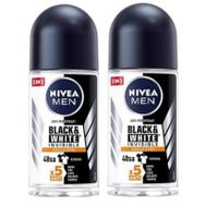 Nivea Men Invisible Black&White Güçlü Etki 2x50 Erkek Roll-On Deodorant
