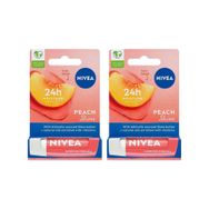 Nivea Peach Shine Şeftali 2x4.8 gr Dudak Bakım Kremi
