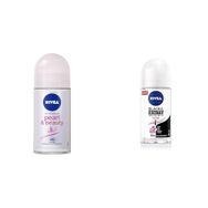 Nivea Pearl Beauty 50 ml ve Black White Invisible Clear 50 ml Kadın Roll On Deodorant