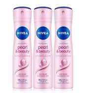 Nivea Pearl & Beauty Antiperspirant 3x50 ml Kadın Sprey Deodorant