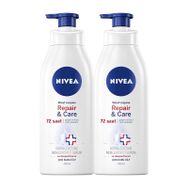 Nivea Repair Care Yoğun 2x400 ml Vücut Losyonu