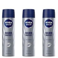 Nivea Silver Protect Erkek 3x150 ML Sprey Deodorant