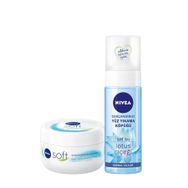 Nivea Soft 300 ml Nemlendirici Krem + 150 ml Canlandırıcı Yüz Temizleme Köpüğü