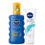 Nivea Sun Koruma & Nem 50+ Faktör Nemlendirici Tüm Cilt Tipleri İçin RenksizGüneş Koruyucu Sprey 200 ml