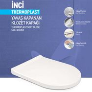 Nkp 0336 İnci Yavaş Kapanan Klozet Kapağı