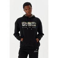 No Fear M500225 Siyah Kapüşonlu Erkek Sweatshirt