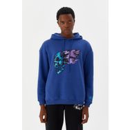 No Fear M500229 Mavi Kapüşonlu Erkek Sweatshirt