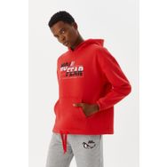 No Fear M500243 Kırmızı Kapüşonlu Erkek Sweatshirt