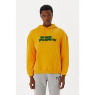 No Fear M500243 Sarı Kırmızı Kapüşonlu Erkek Sweatshirt