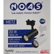 Noas 20 W Siyah Kasa Gün Işığı Led Ray Spot