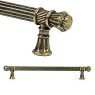 Nobel Akbatı Antik Sarı Rustik Metal 192 mm Çekmece Dolap Kapak Kulpu