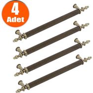 Nobel Ovacık Antik Sarı Metal 160 mm 4'lü Çekmece Dolap Kapak Kulpu