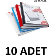 Noki 10 Adet 20 Yaprak Karışık Renk Cepli Sunum Dosyası