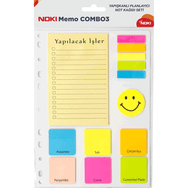 Noki 12703 Memo Combo 3 Yapışkan Not Kağıdı Seti