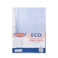 Noki Eco A4 Beyaz Kenarlı Delikli Poşet Dosya