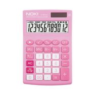 Noki H-MC010 12 Haneli Pilli ve Güneş Enerjili Pembe Hesap Makinesi