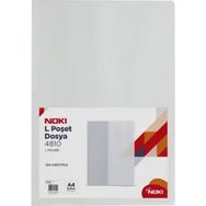 Noki L Tipi A4 Şeffaf 100'lü Poşet Dosya