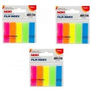 Noki Memo 5 Renk 12x45 mm 25 Yaprak Çizgisiz 3'lü Film Bloknot