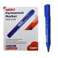 Noki Permanent Markör 12 Adet Mavi Kesik Uçlu Koli Kalemi