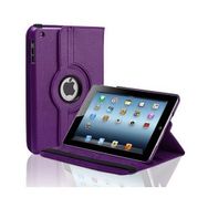 Nokta Apple iPad Air 2 iPad 6 360 Derece Dönebilen Standlı Mor Kılıf