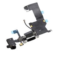 Nokta Teknik iPhone 5 Kulaklık Mikrofon Filmli Siyah Şarj Soketi